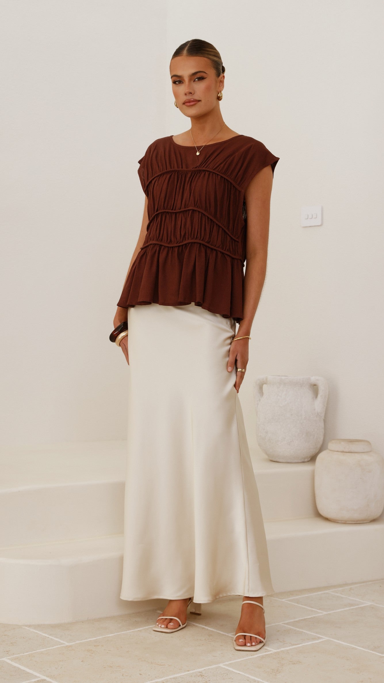 Liora Top - Chocolate - Billy J