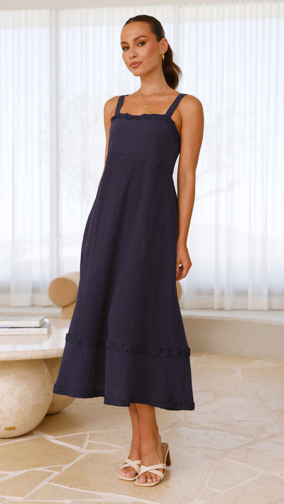 Load image into Gallery viewer, Raelynn Maxi Dress - Navy - Billy J
