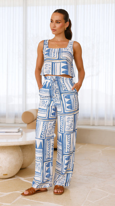 Load image into Gallery viewer, Talise Pants - Coastal Print - Billy J
