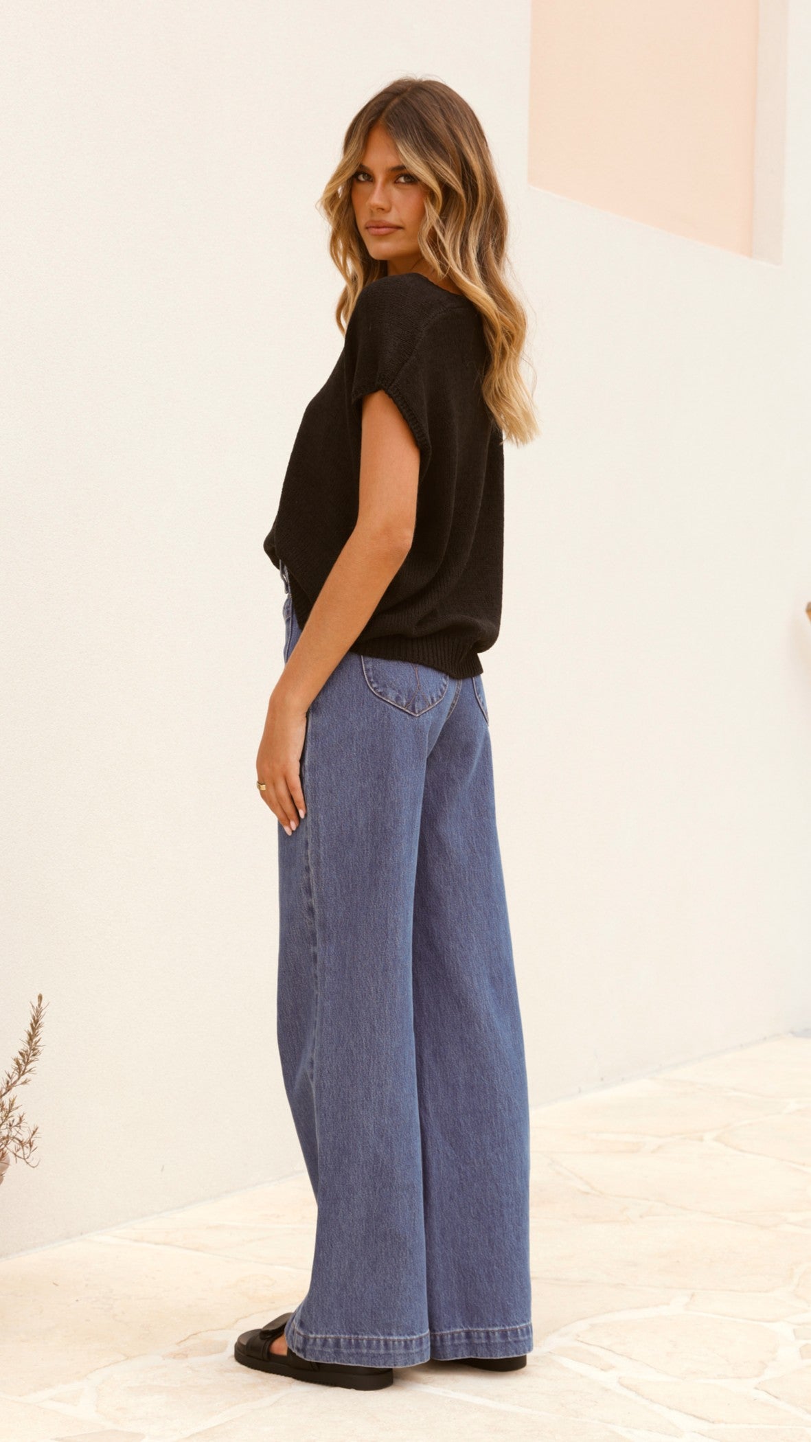 Stelaria Knit Top - Black - Billy J