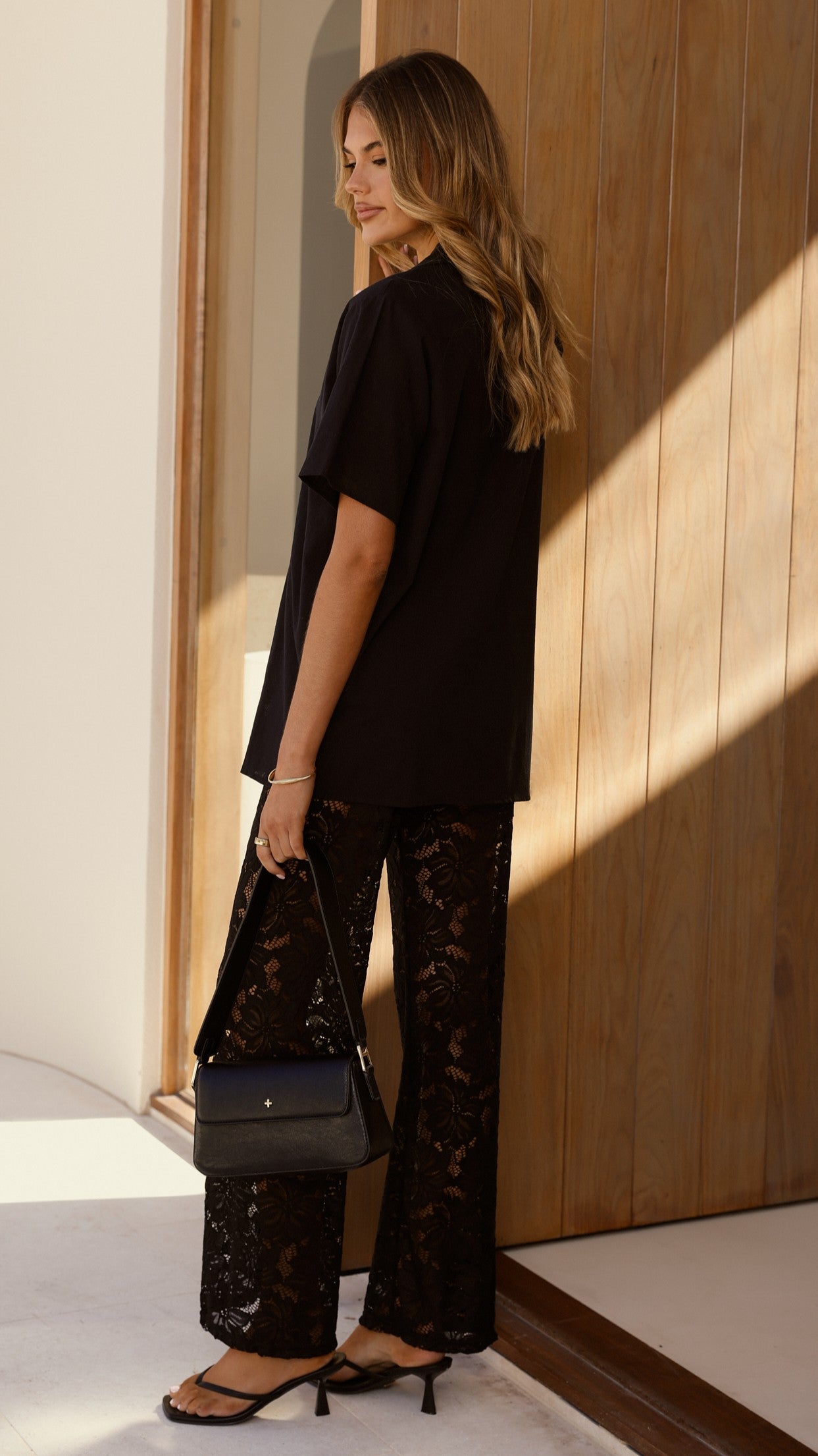 Azura Shirt And Pants Set - Black - Billy J