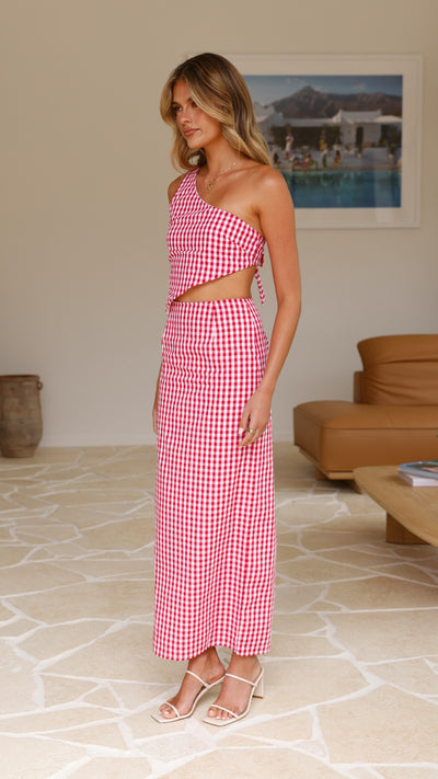 Load image into Gallery viewer, Jakayla Maxi Skirt - Picnic Red - Billy J
