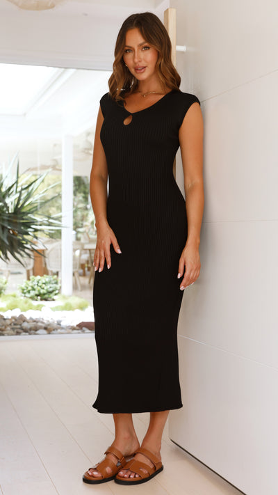 Load image into Gallery viewer, Winona Maxi Dress - Black
