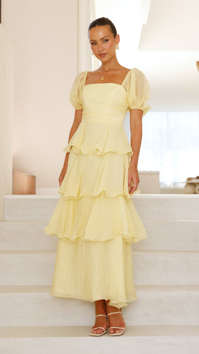 Load image into Gallery viewer, Lanelle Maxi Dress - Yellow - Billy J
