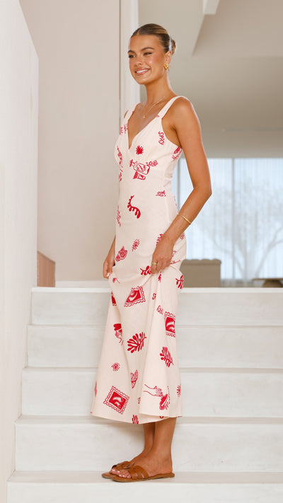 Load image into Gallery viewer, Urbana Maxi Dress - Mojito Print - Billy J
