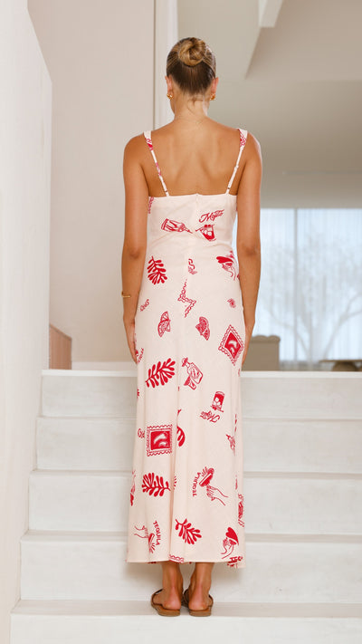 Load image into Gallery viewer, Urbana Maxi Dress - Mojito Print - Billy J
