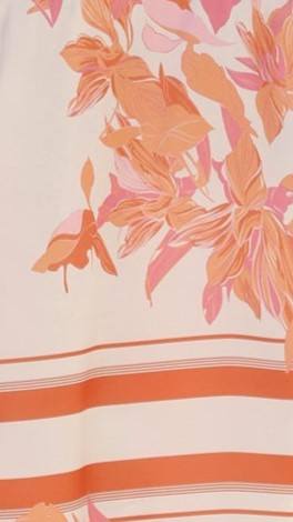 Valene Pants - Orange/White Print - Billy J