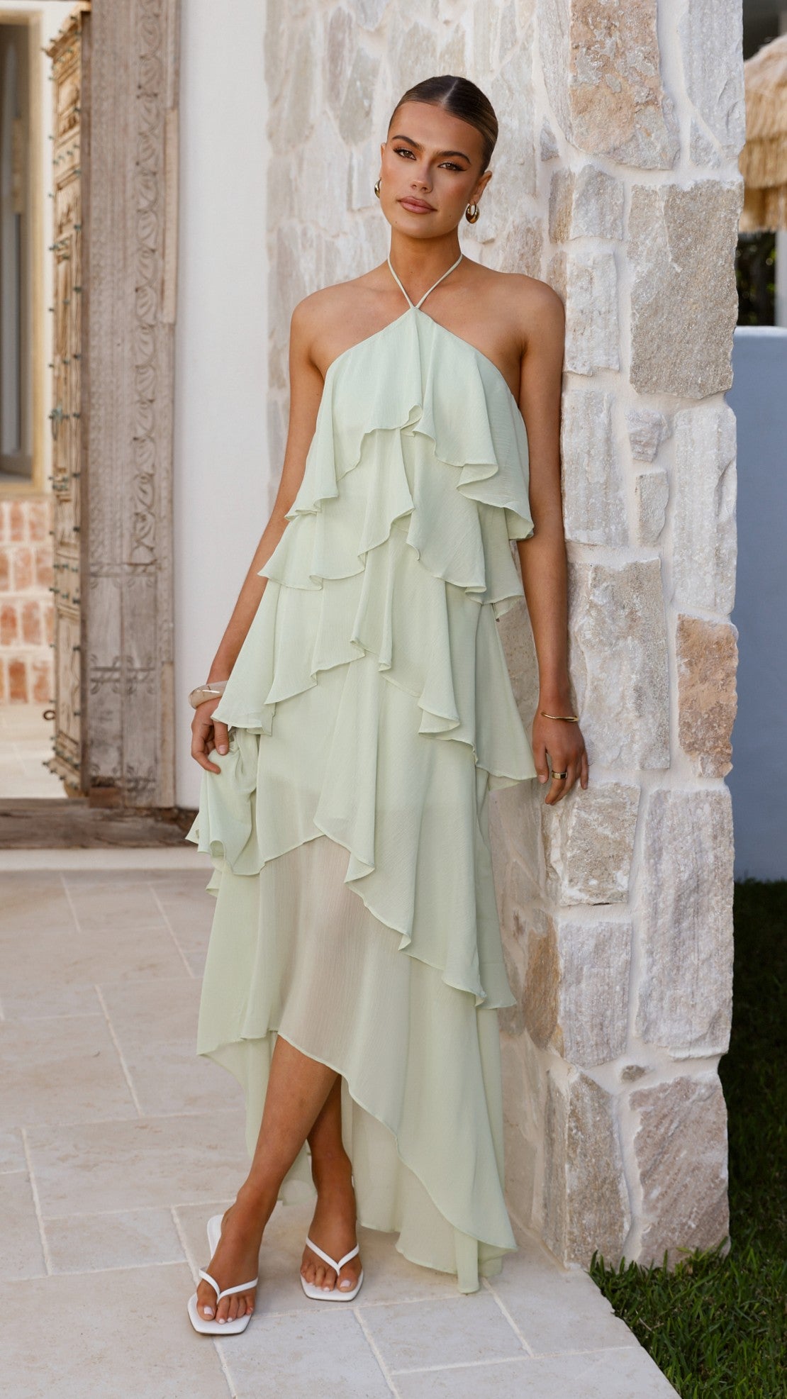 Soho Maxi Dress - Sage - Billy J