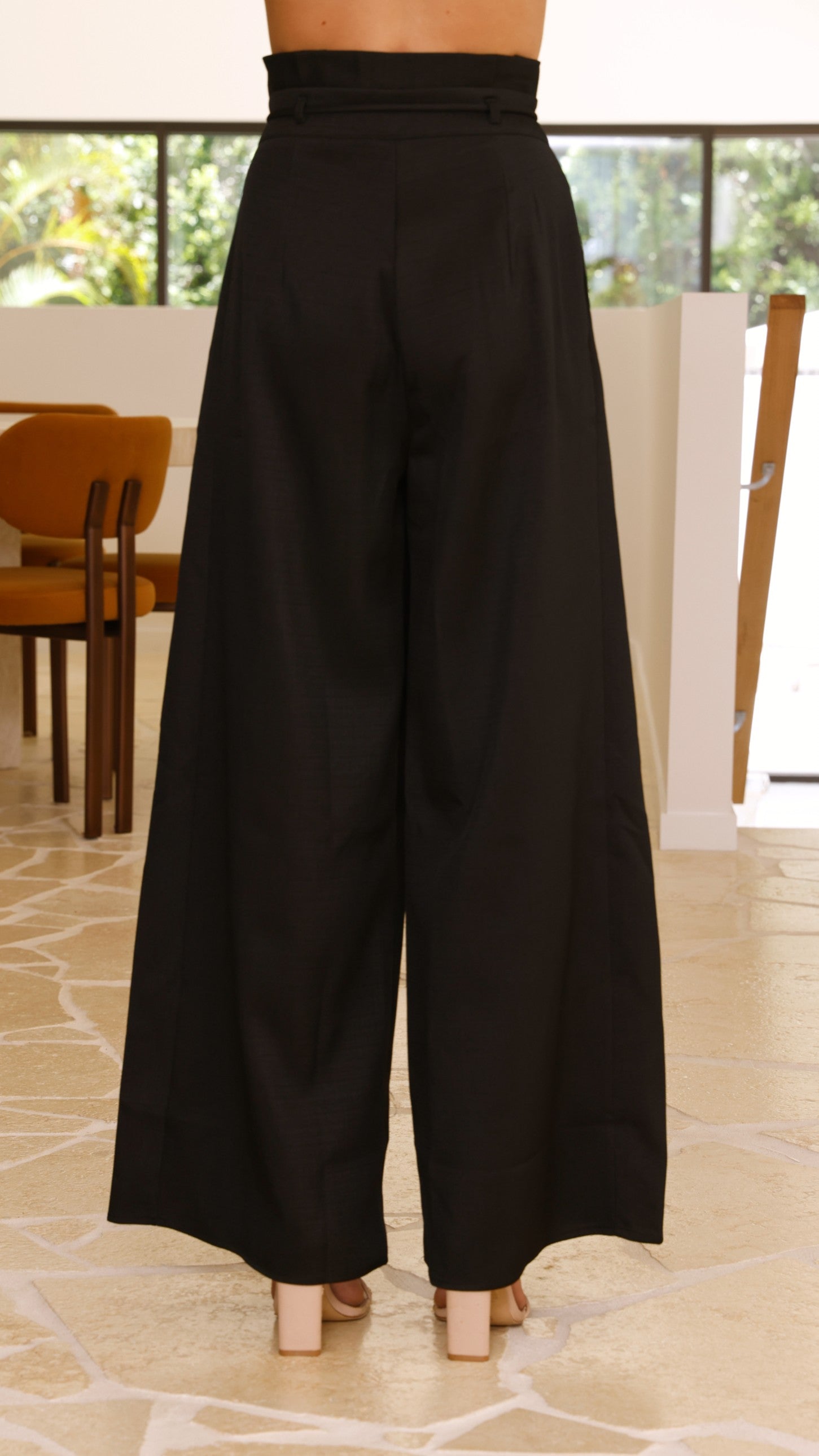 Melinda High Waist Pants - Black - Billy J