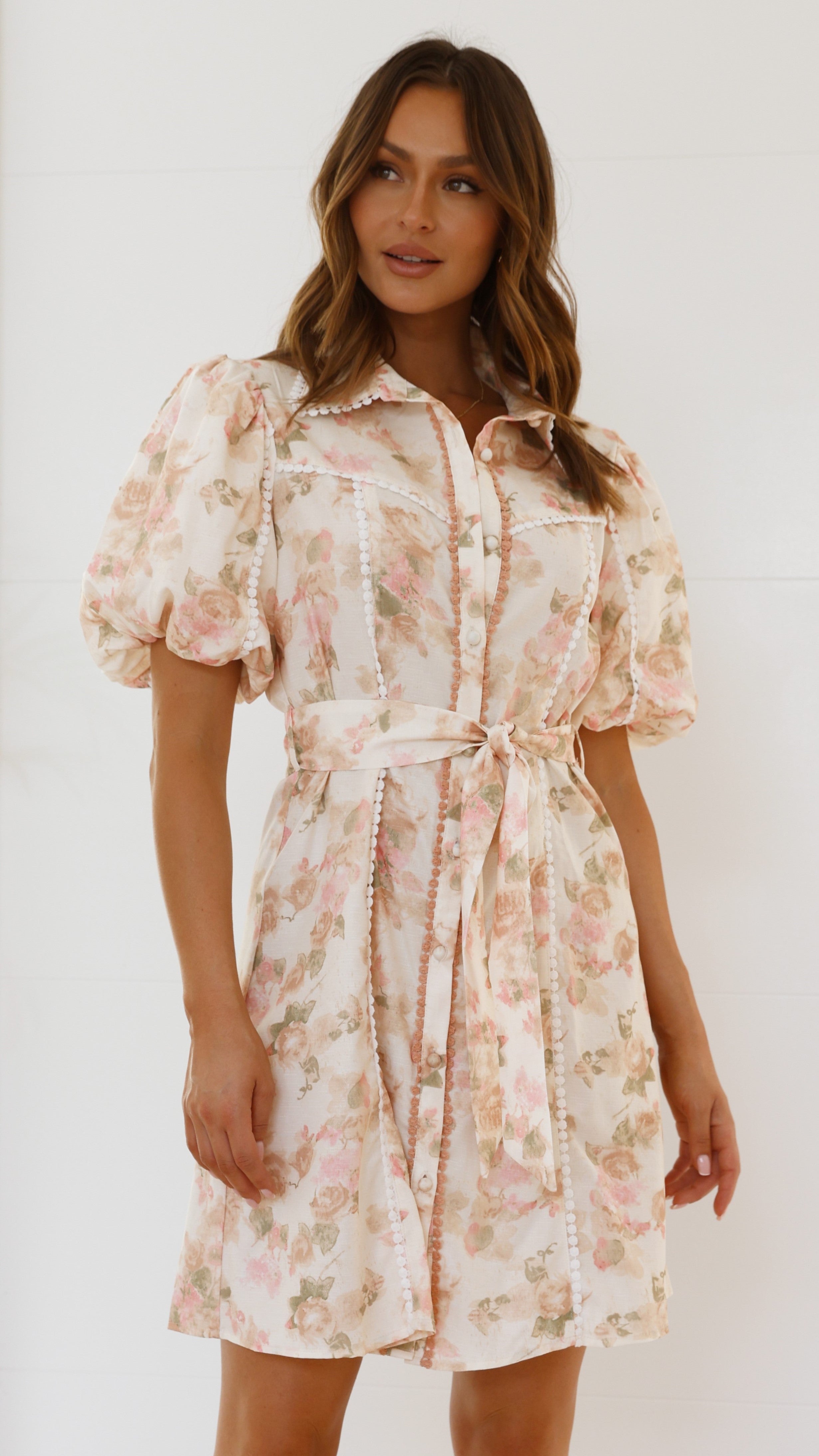 Mason Mini Dress - Blossom Print - Billy J