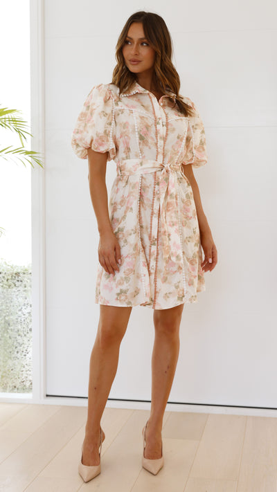 Load image into Gallery viewer, Mason Mini Dress - Blossom Print
