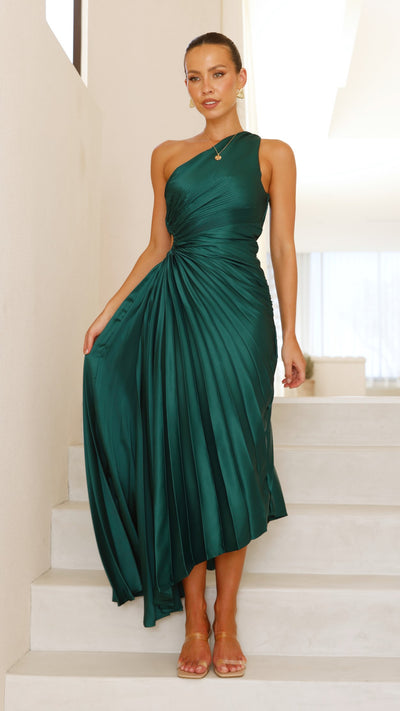 Load image into Gallery viewer, Olivia Maxi Dress - Forest Green - Billy J
