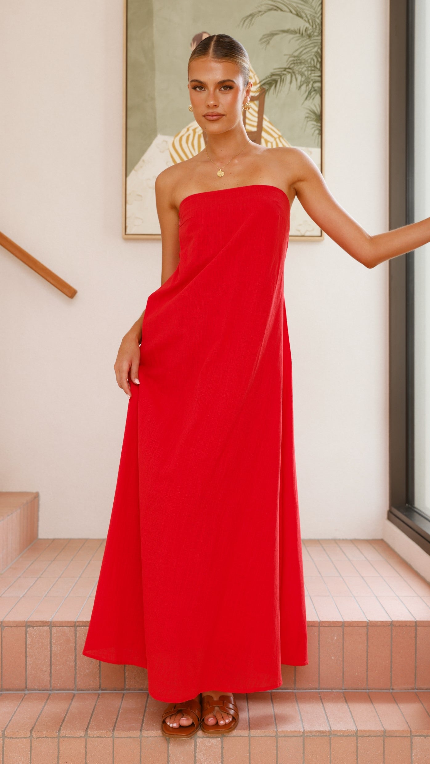 Connie Maxi Dress - Red - Billy J