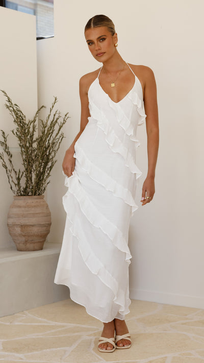 Load image into Gallery viewer, Sophia Maxi Dress - White - Billy J
