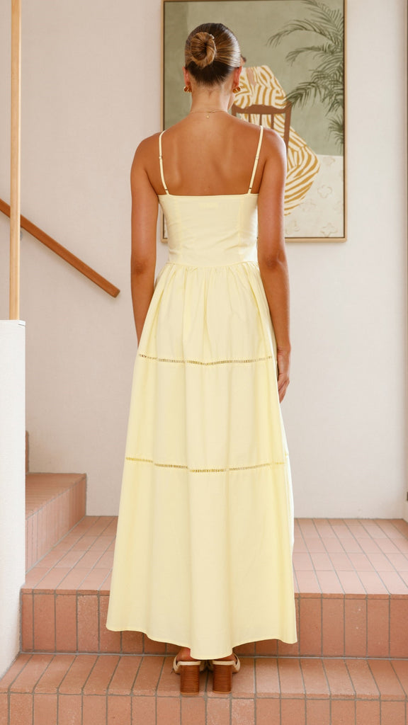 Isabella Maxi Dress - Yellow - Billy J