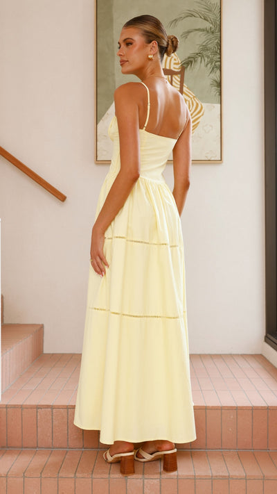 Load image into Gallery viewer, Isabella Maxi Dress - Yellow - Billy J
