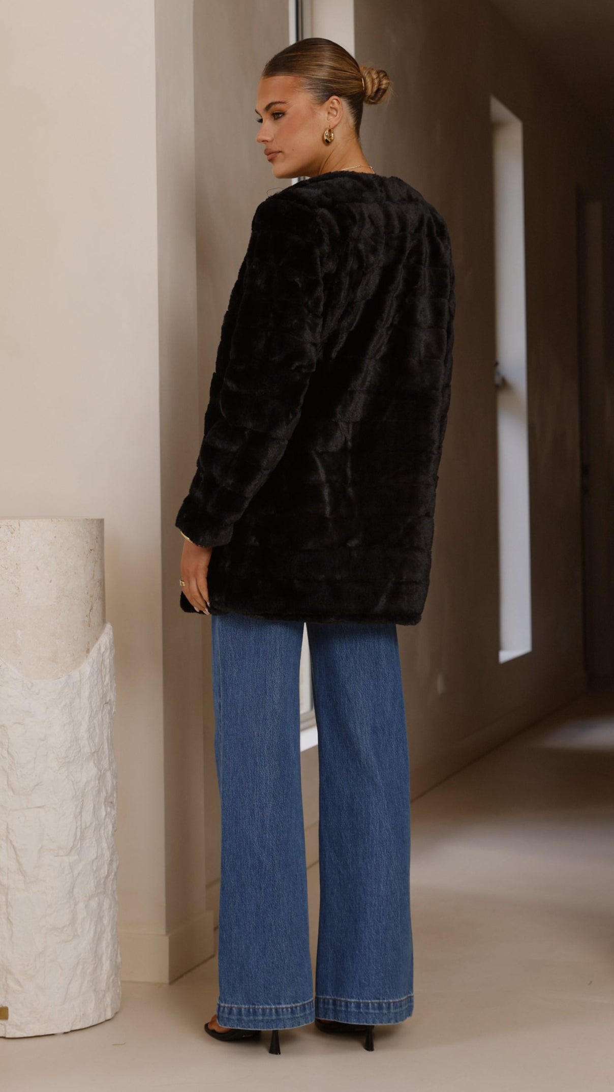 Tully Longline Jacket - Black - Billy J