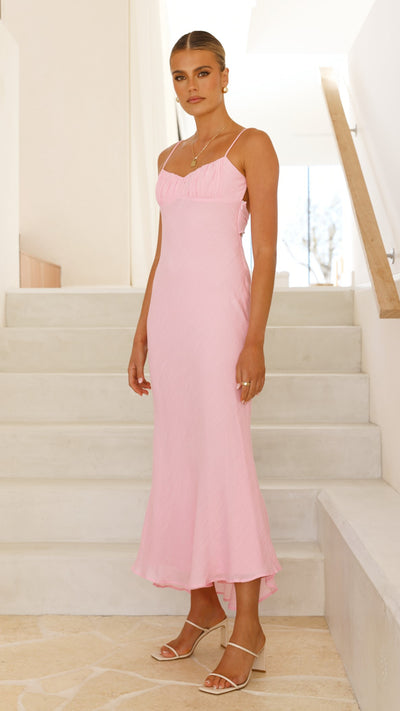 Load image into Gallery viewer, Galina Maxi Dress - Pink - Billy J
