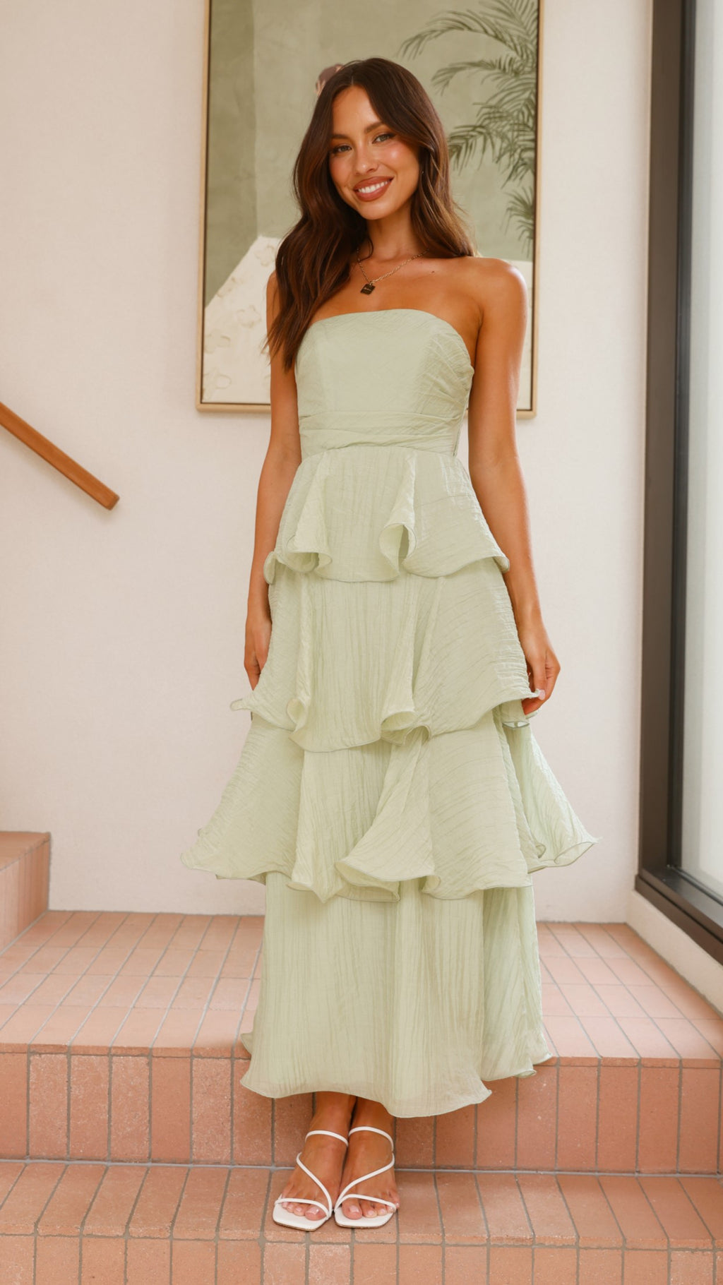 Lanica Maxi Dress - Sage - Billy J