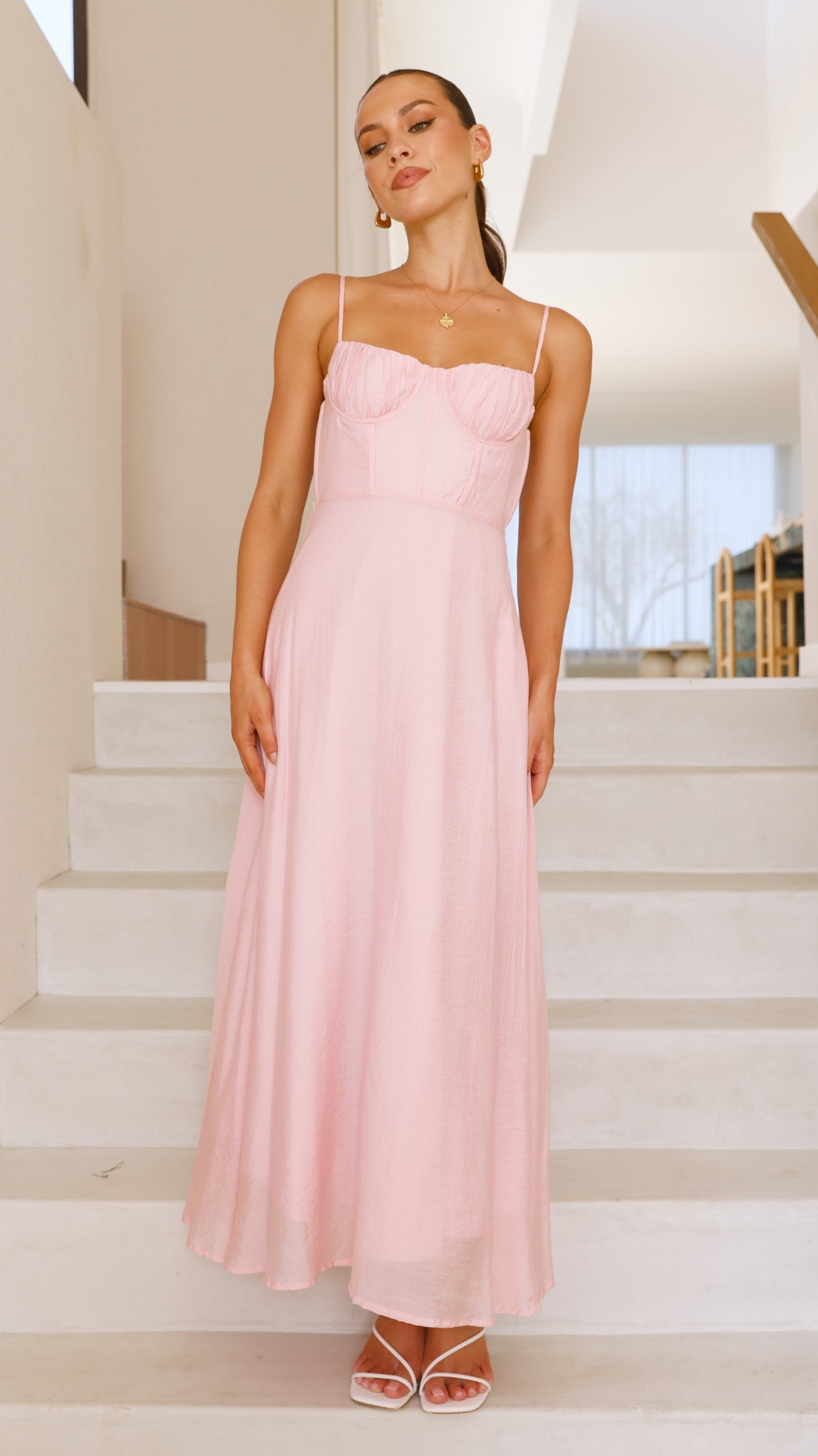 Rahima Maxi Dress - Pink - Billy J