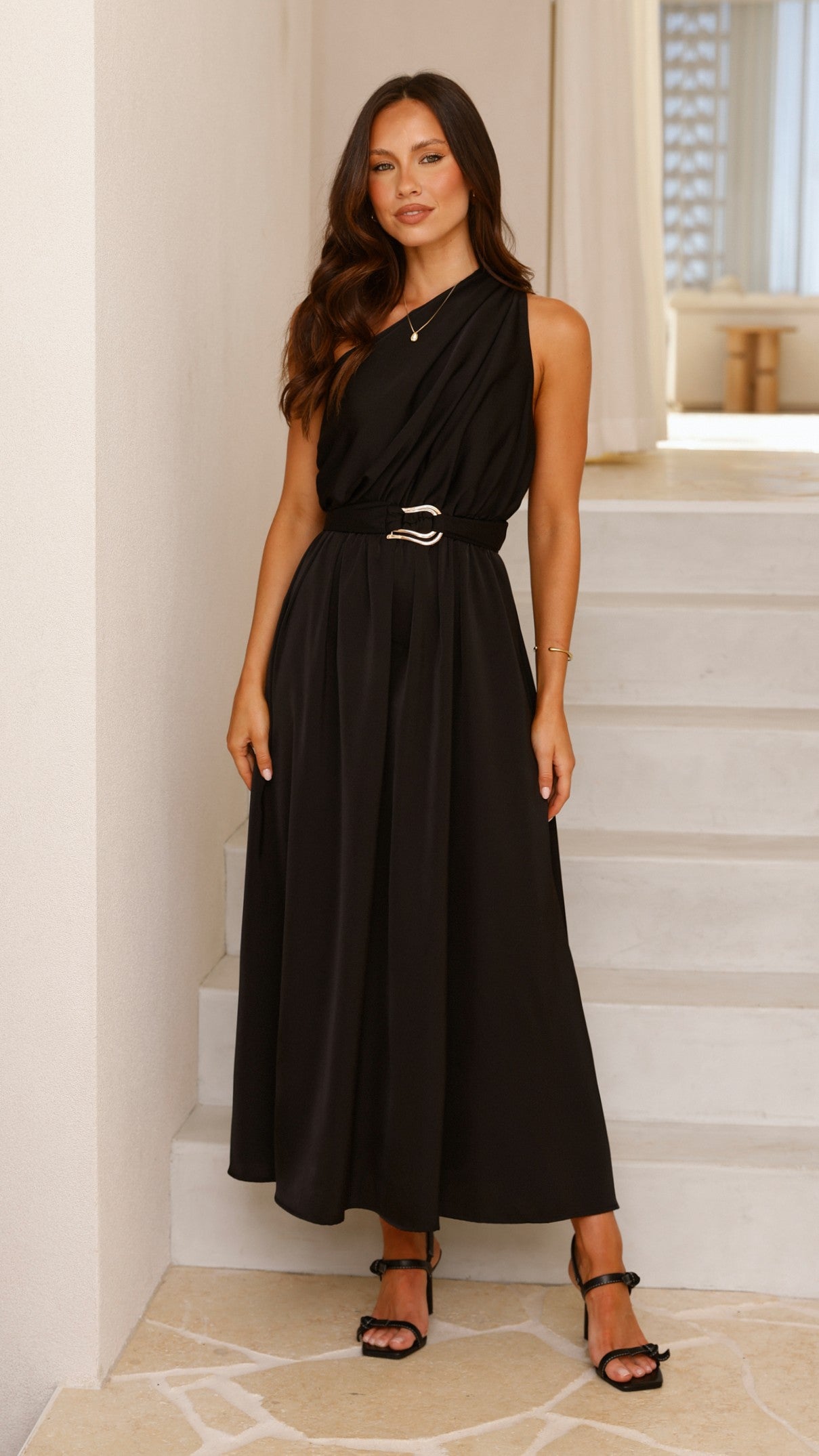 Hadas Maxi Dress - Black - Billy J
