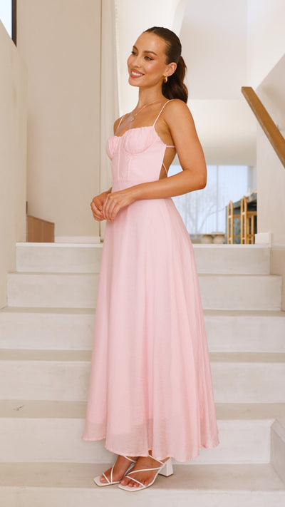 Load image into Gallery viewer, Rahima Maxi Dress - Pink - Billy J
