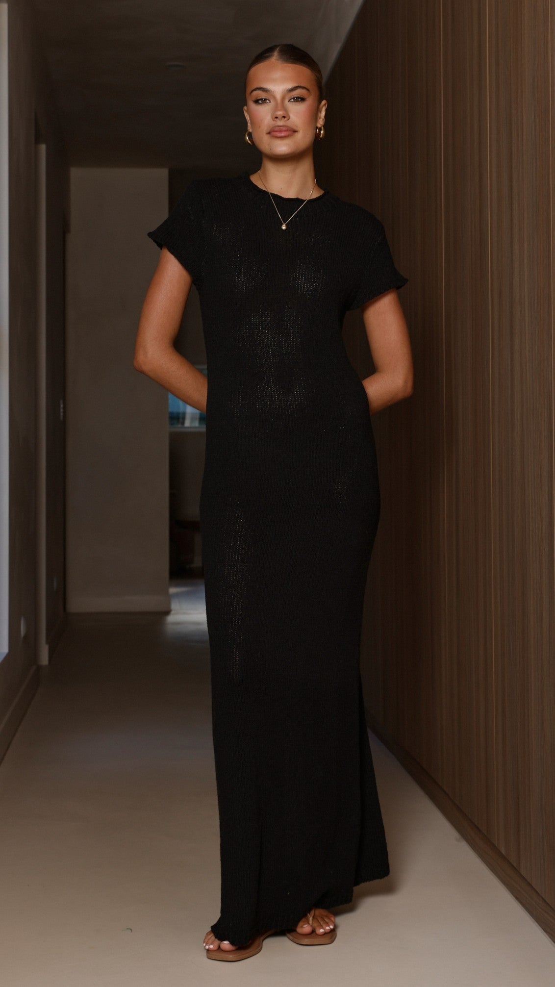 Valise Maxi Dress - Black - Billy J