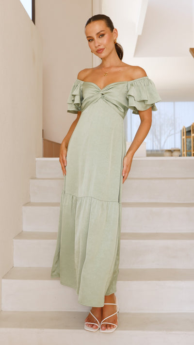 Load image into Gallery viewer, Averianna Maxi Dress - Sage - Billy J
