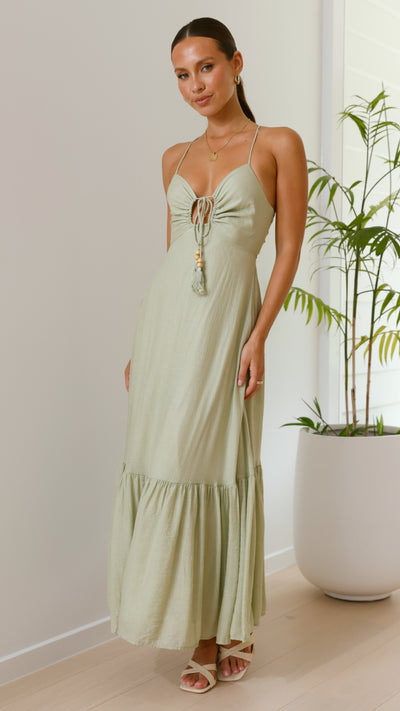 Load image into Gallery viewer, Dabney Maxi Dress - Sage - Billy J

