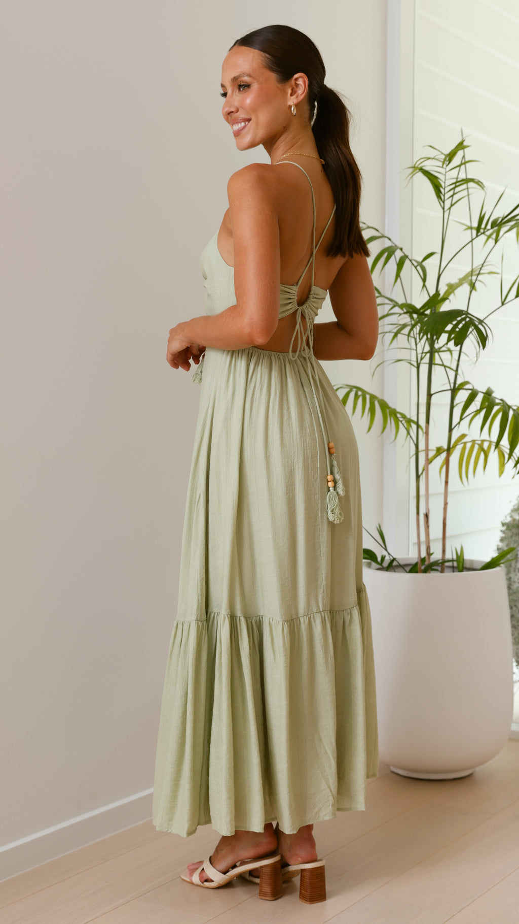 Dabney Maxi Dress - Sage - Billy J