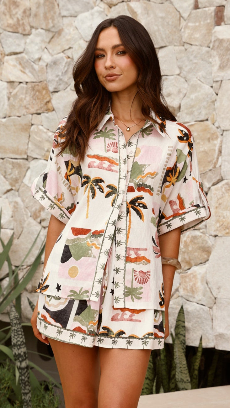 Kimberly Shorts - Desert Palms - Billy J