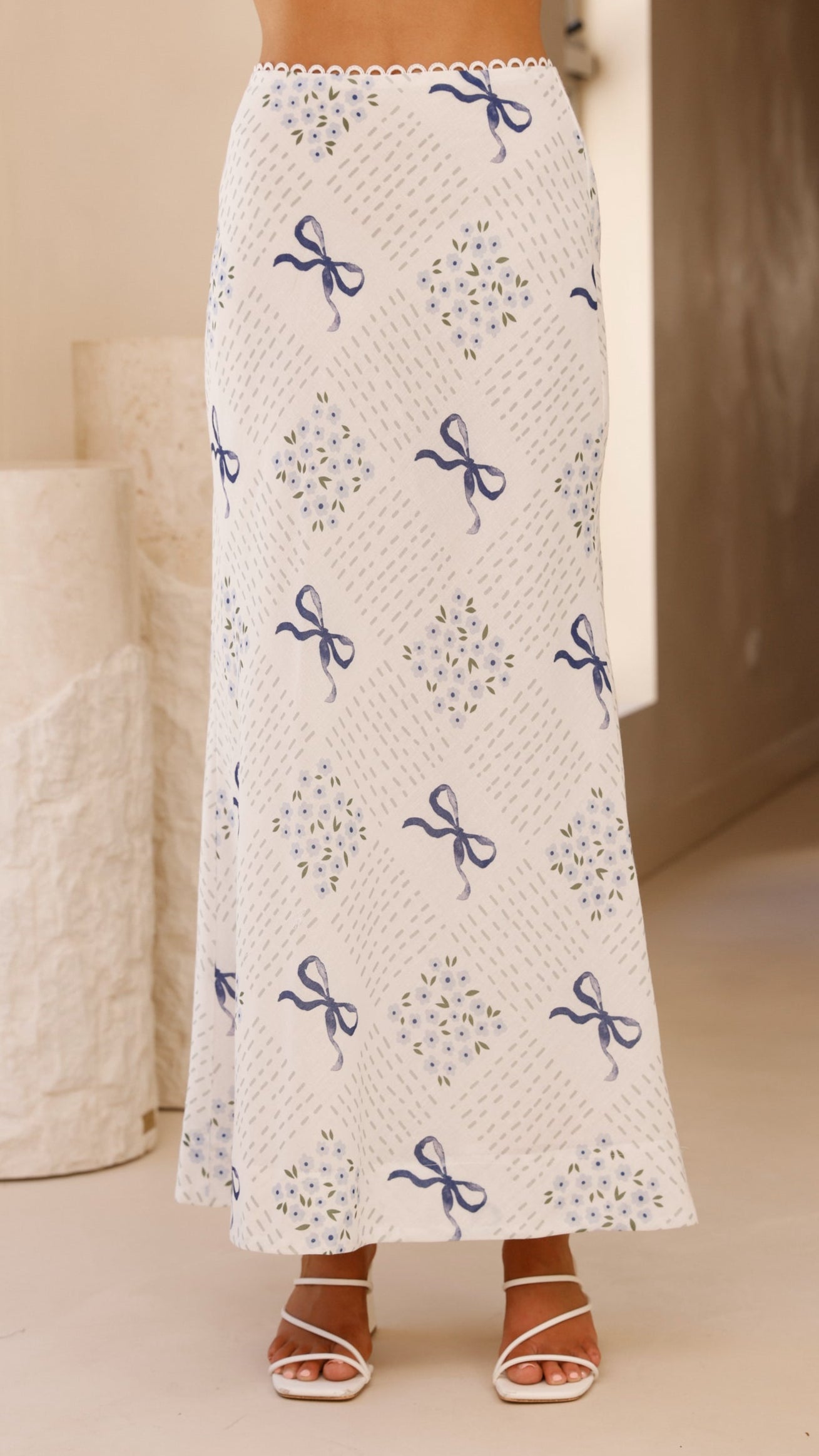 Jamie Maxi Skirt - Sweet Bow Blue - Billy J