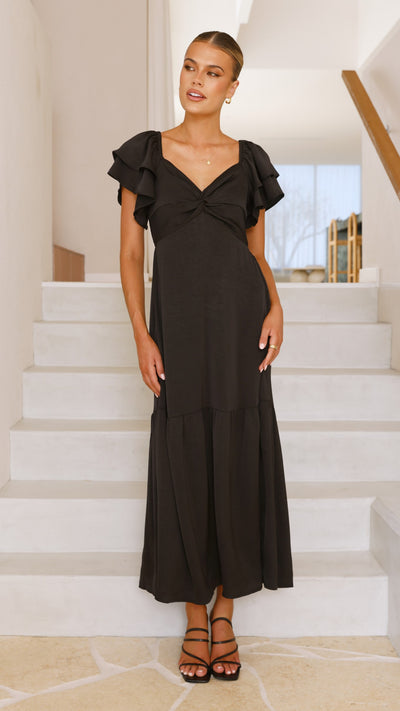 Load image into Gallery viewer, Averianna Maxi Dress - Black - Billy J
