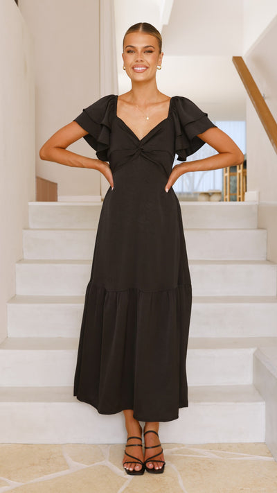 Load image into Gallery viewer, Averianna Maxi Dress - Black - Billy J
