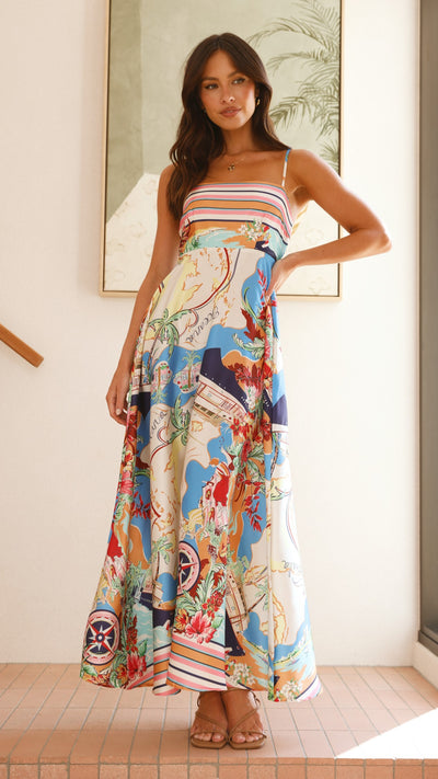 Load image into Gallery viewer, Jaylene Maxi Dress - Oceania - Billy J
