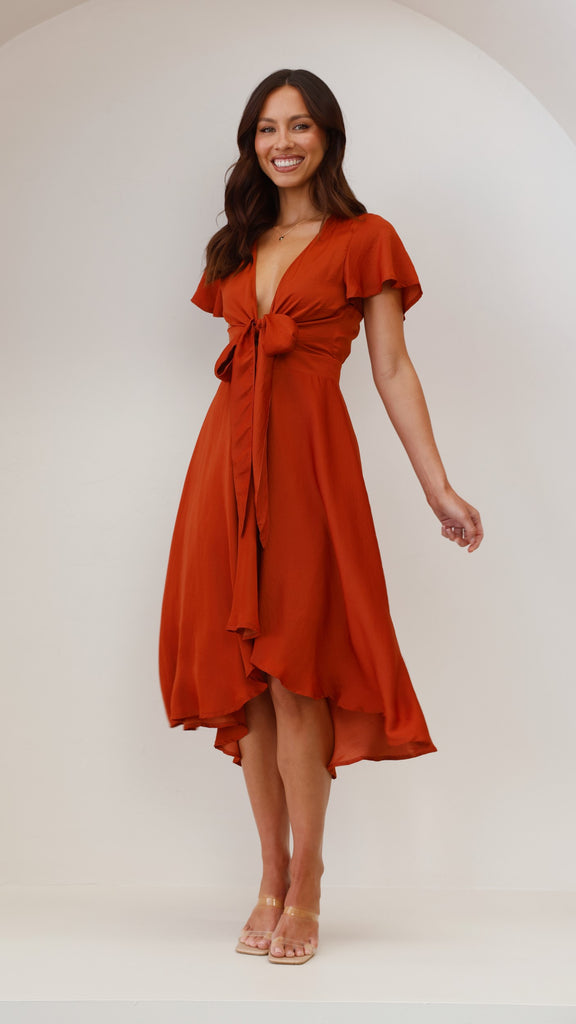 Sunny Daze Dress - Rust - Billy J