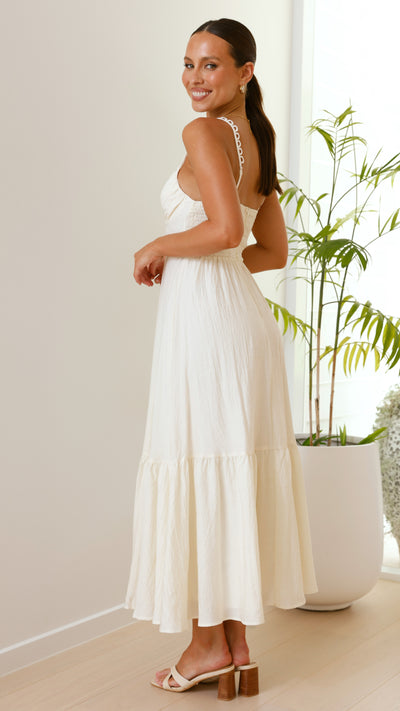 Load image into Gallery viewer, Beatrix Maxi Dress - Butter - Billy J
