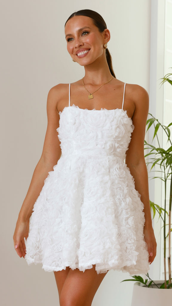 Ada Mini Dress - White