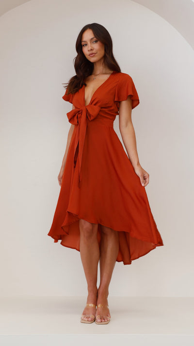 Load image into Gallery viewer, Sunny Daze Dress - Rust - Billy J
