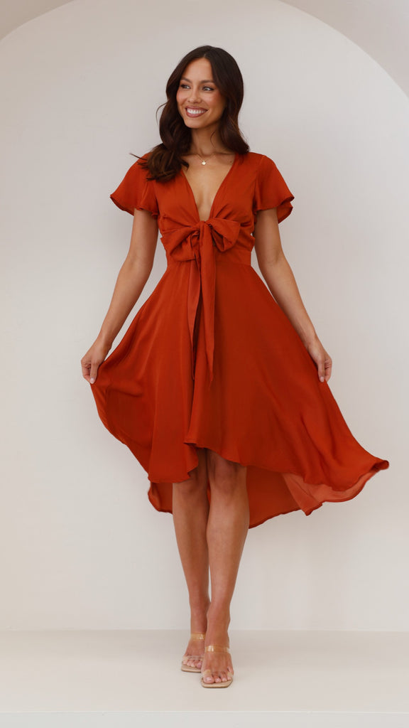 Sunny Daze Dress - Rust - Billy J