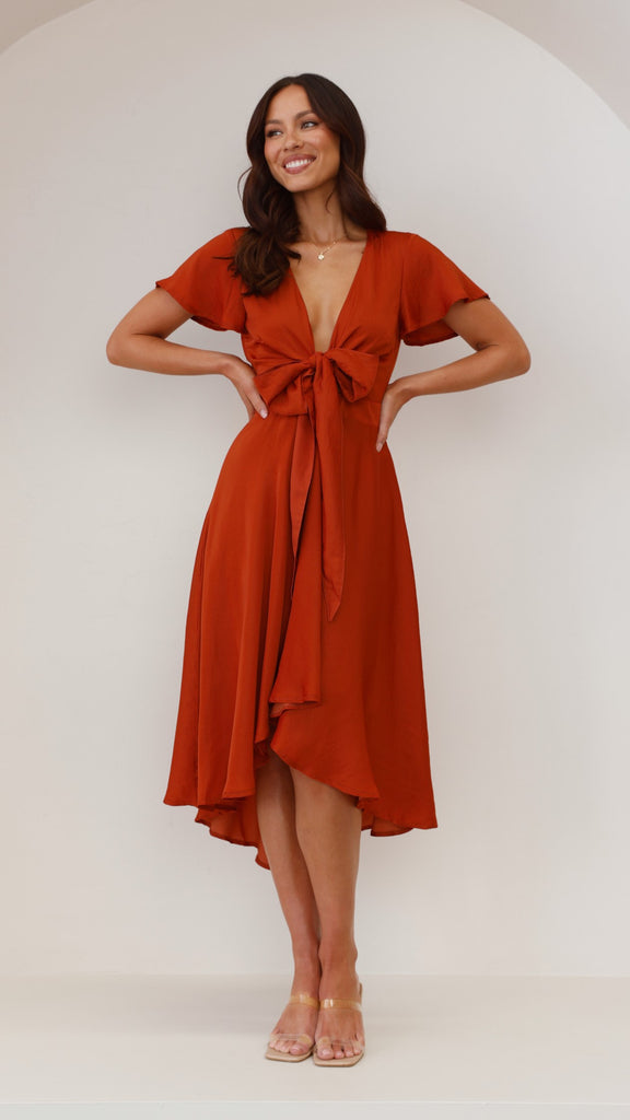 Sunny Daze Dress - Rust - Billy J