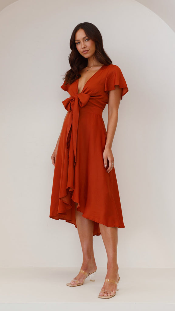 Sunny Daze Dress - Rust - Billy J