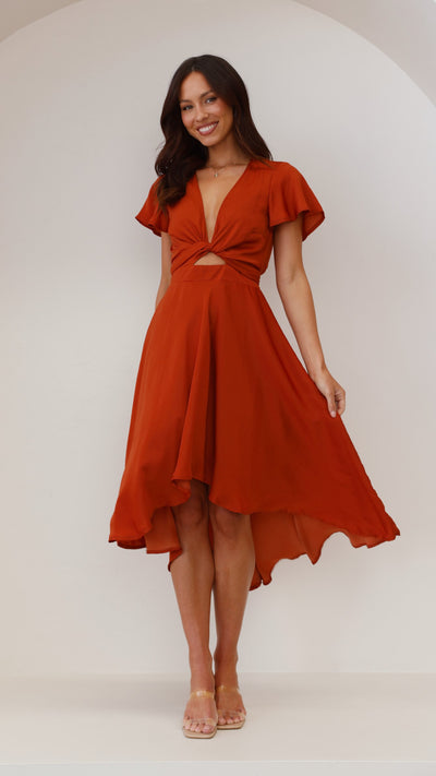 Load image into Gallery viewer, Sunny Daze Dress - Rust - Billy J
