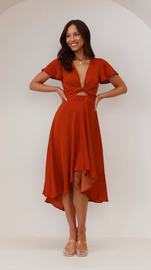 Sunny Daze Dress - Rust - Billy J