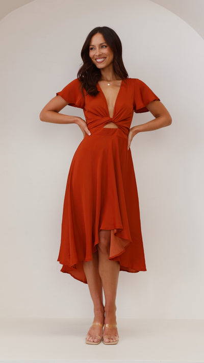 Load image into Gallery viewer, Sunny Daze Dress - Rust - Billy J
