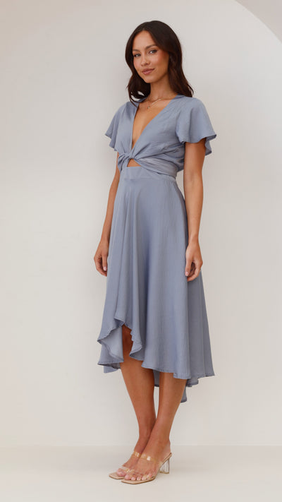 Load image into Gallery viewer, Sunny Daze Dress - Steel Blue - Billy J
