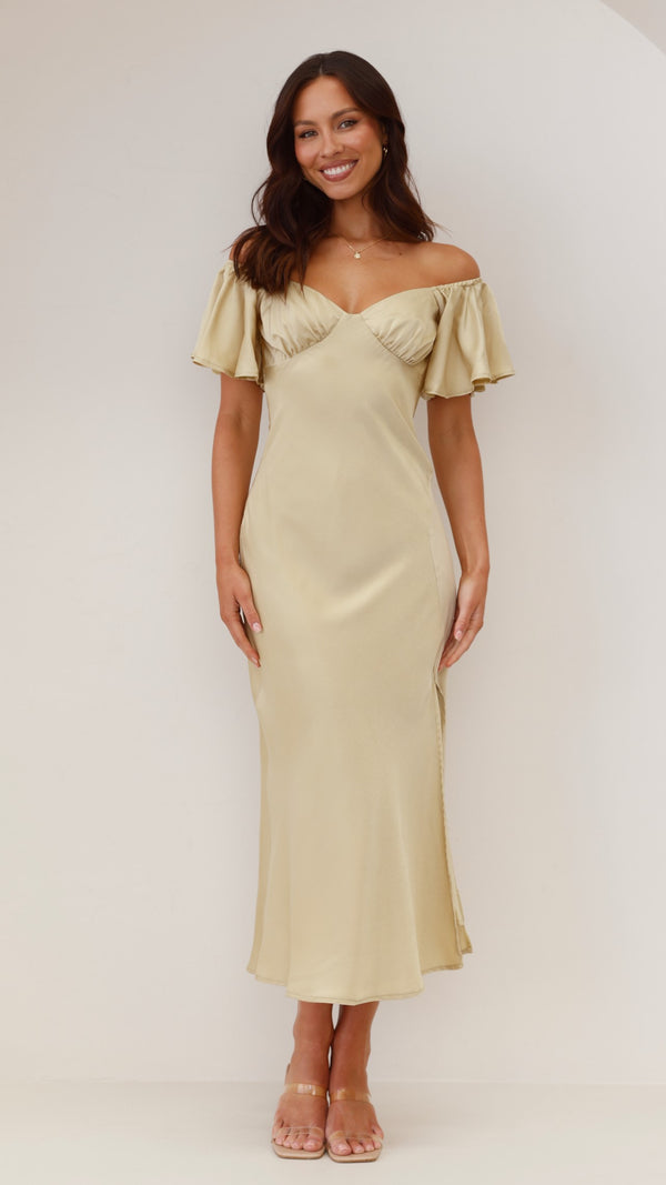 Louisa Midi Dress Olive Buy Women's Dresses Billy J