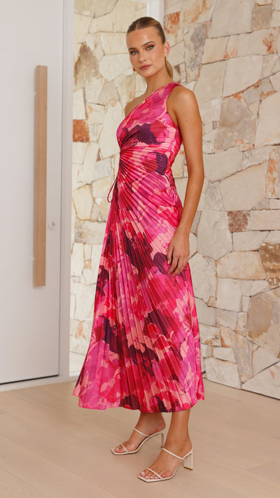 Load image into Gallery viewer, Laken Maxi Dress - Pink Floral - Billy J
