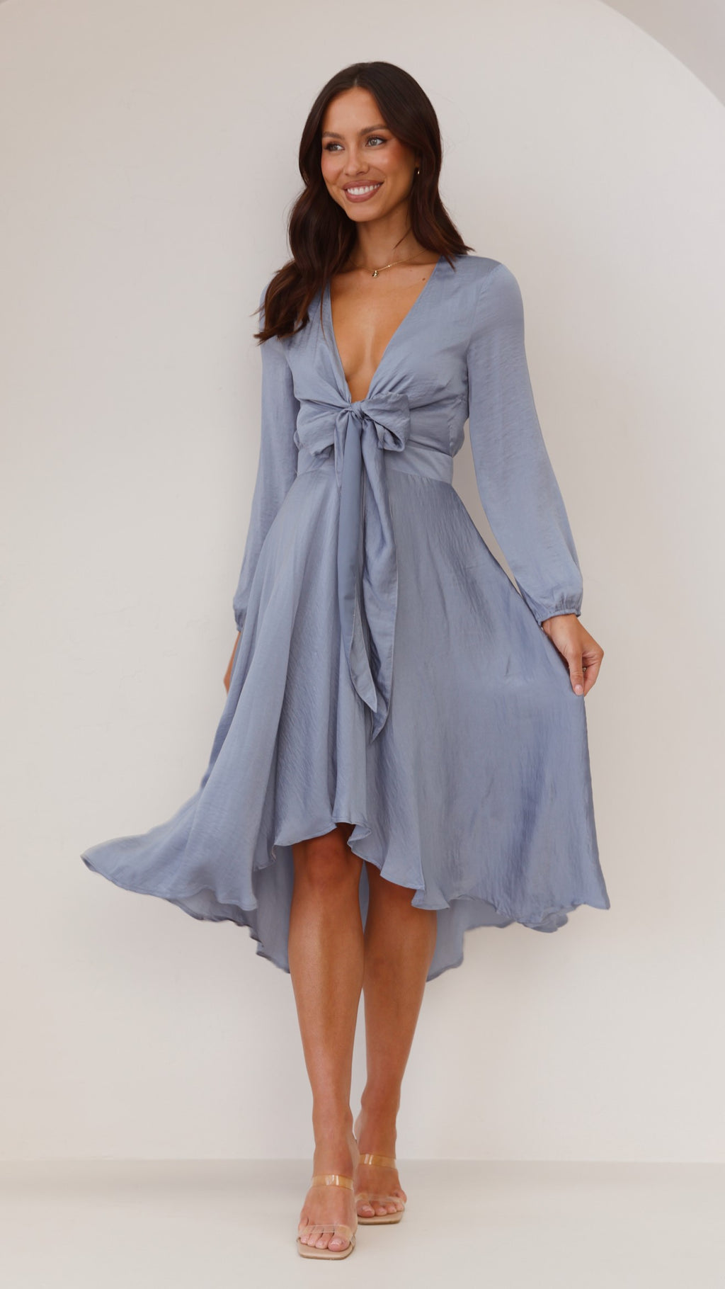 Starry Nights Dress - Steel Blue - Billy J