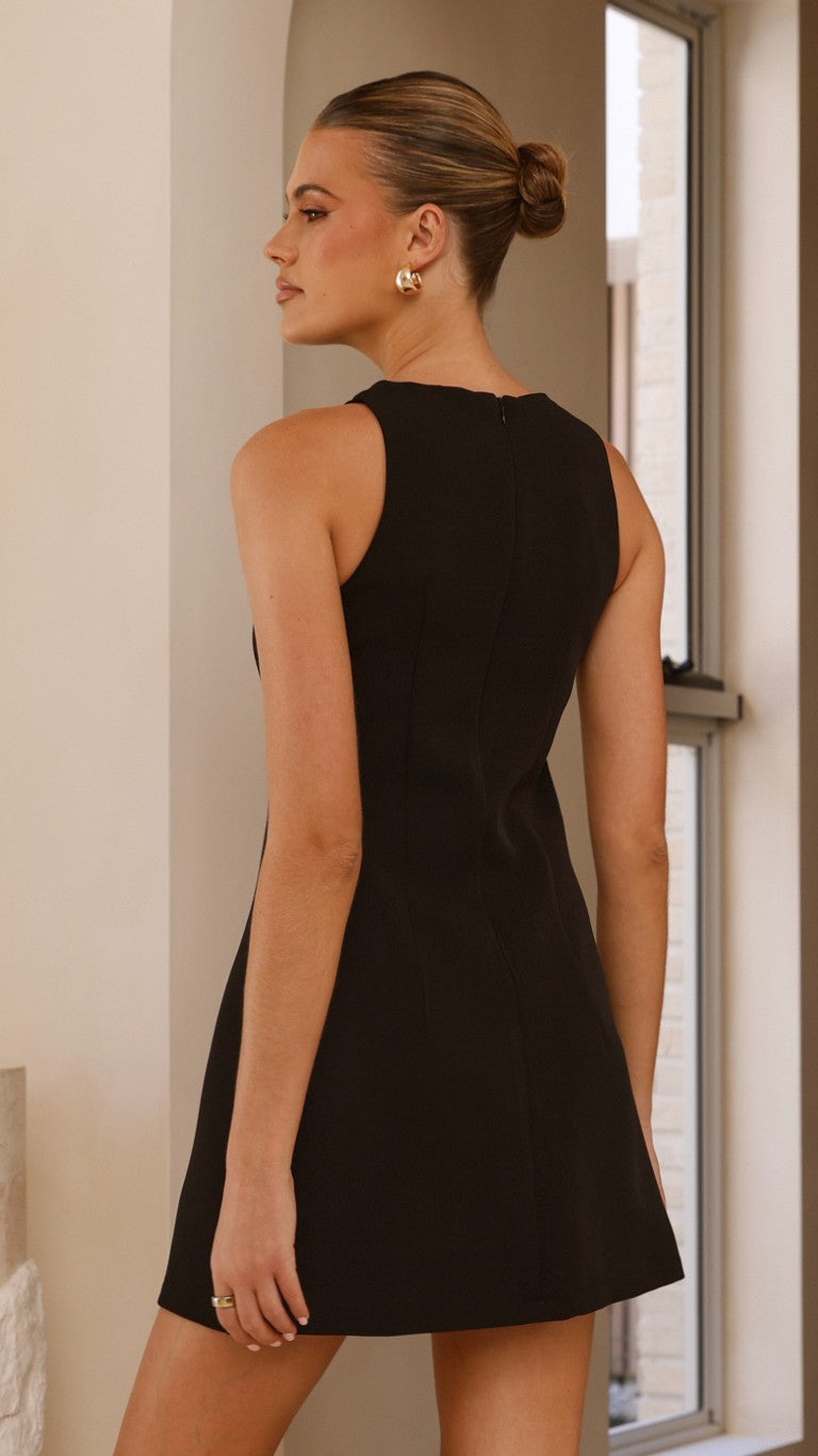 Daray Mini Dress - Black / Star - Billy J